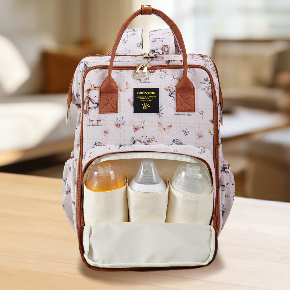 Sunveno Mochila Pañalera Impermeable – Multifuncional para Bebé - imagen 5