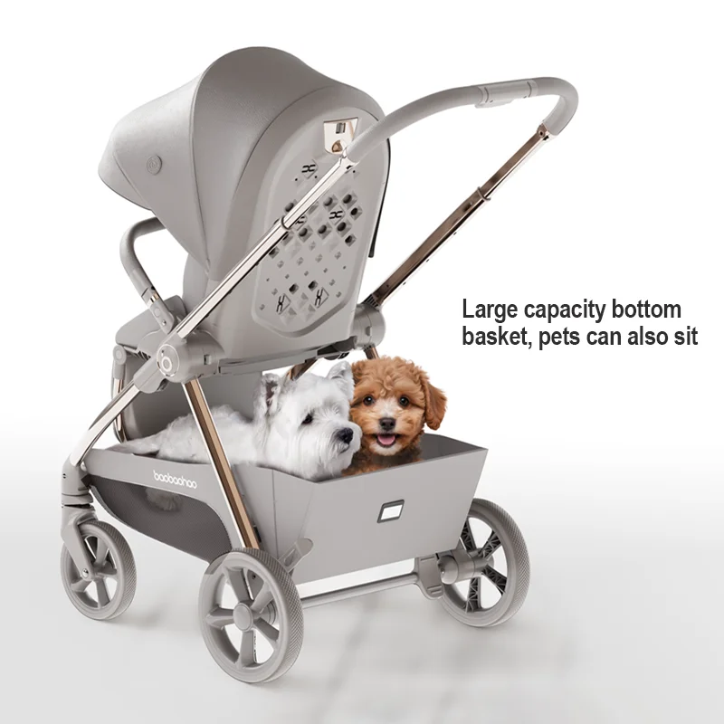 Cochecito de viaje 3 en 1 Easy Walker, cochecito de bebé chino con Material de algodón, puede sentarse hacia abajo, empuje bidireccional - imagen 5