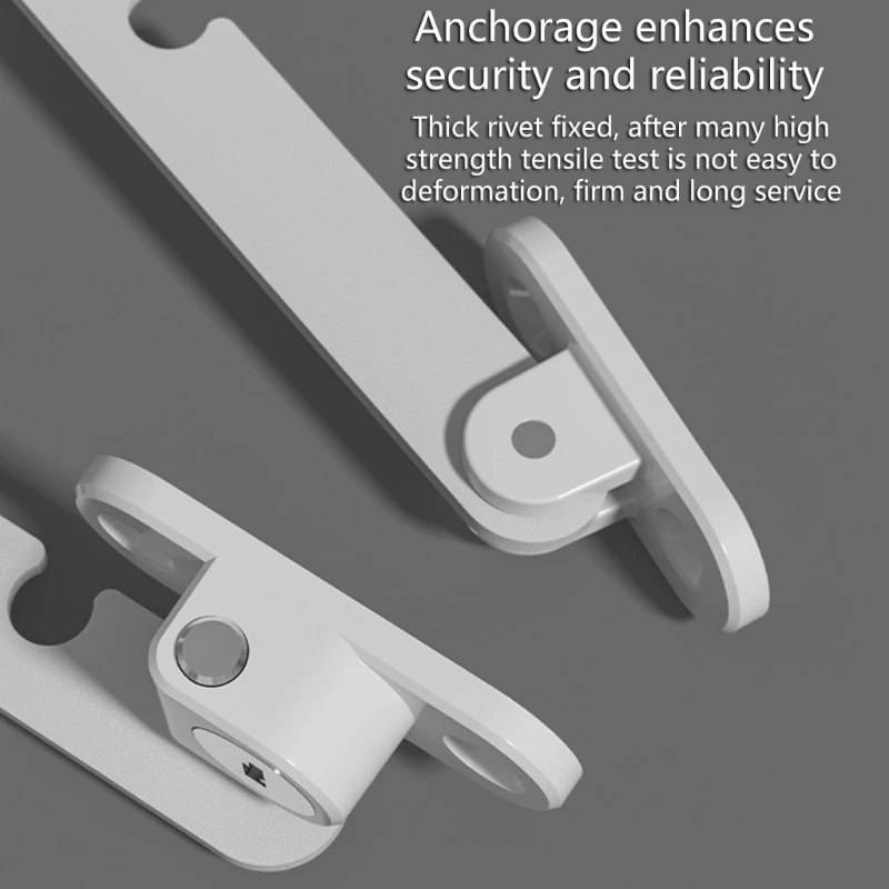 Restrictor de puerta y ventana de seguridad infantil ajustable Cerradura de ventana de acero al carbono de seguridad confiable para familias e guardería - imagen 4