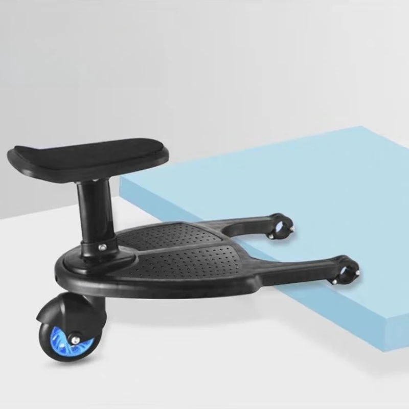 Extensión de cochecito de doble asiento con ruedas duraderas que absorben los golpes: instalación rápida de una sola segunda para salidas de hermanos - imagen 2