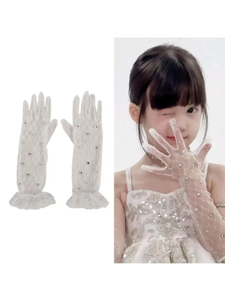 Guantes encaje - Uso con niña