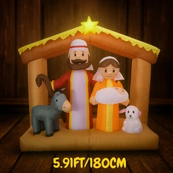 Burro inflable navideño – Decoración navideña para casa