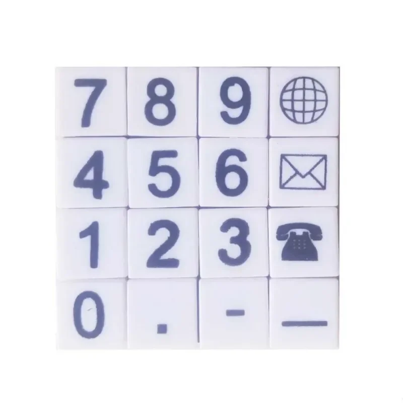 number 0-9 And English  A-Z 3070 Tile 1x1with printed compatible accessory brick DIY building block Computer keyboard  toys - imagen 4