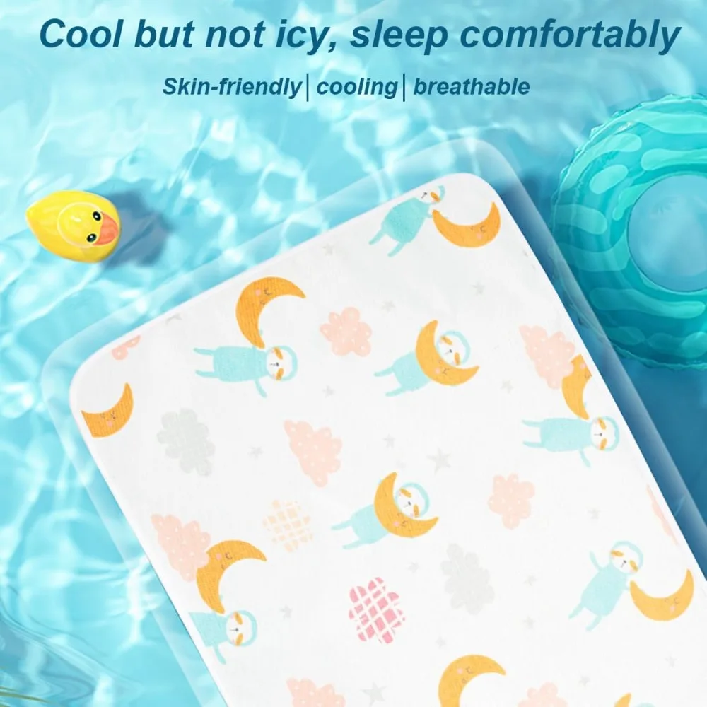 Almohadillas para cambiar pañales de algodón para bebé, alfombrilla para cambiar animales, almohadilla para cambiar impermeable, esteras absorbentes plegables, lavables y portátiles - imagen 3