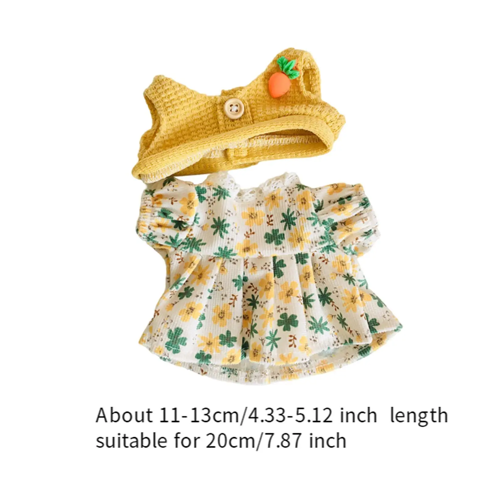 Miniature Doll Dress Set - Elegant Attire for Petite Figures