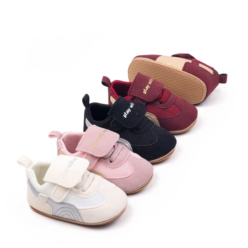 Venta caliente de zapatos deportivos casuales para bebés primavera otoño niñas niños suela de goma antideslizante primeros caminantes zapatos infantiles de alta calidad