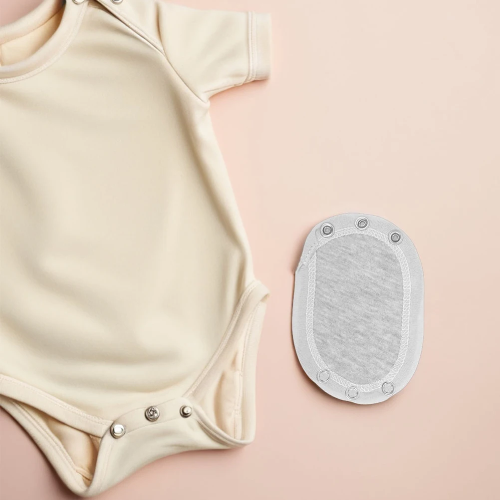 Extensor de crecimiento para bebé, 2 uds., doble capa de algodón suave, longitud ajustable, mono para recién nacido, extensión de botón a presión, a prueba de fugas, otoño - imagen 5