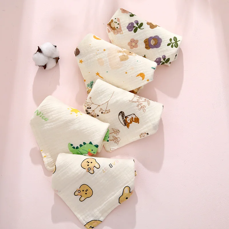 Baberos para recién nacidos, toalla de Saliva de algodón para alimentación, paño suave para eructar, accesorios para bebés, niños y niñas, babero reutilizable de tamaño 25*25CM - imagen 3