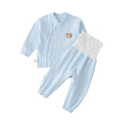 Conjunto ropa interior algodón bebé unisex, top a rayas y braguita