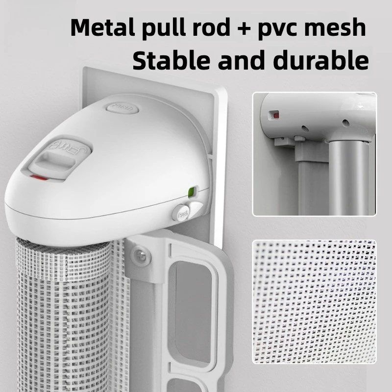 Puerta retráctil para mascotas de 45 cm de alto: valla de seguridad sin perforación con diseño anti-digging, recinto de barrera para perros de fácil instalación - imagen 2