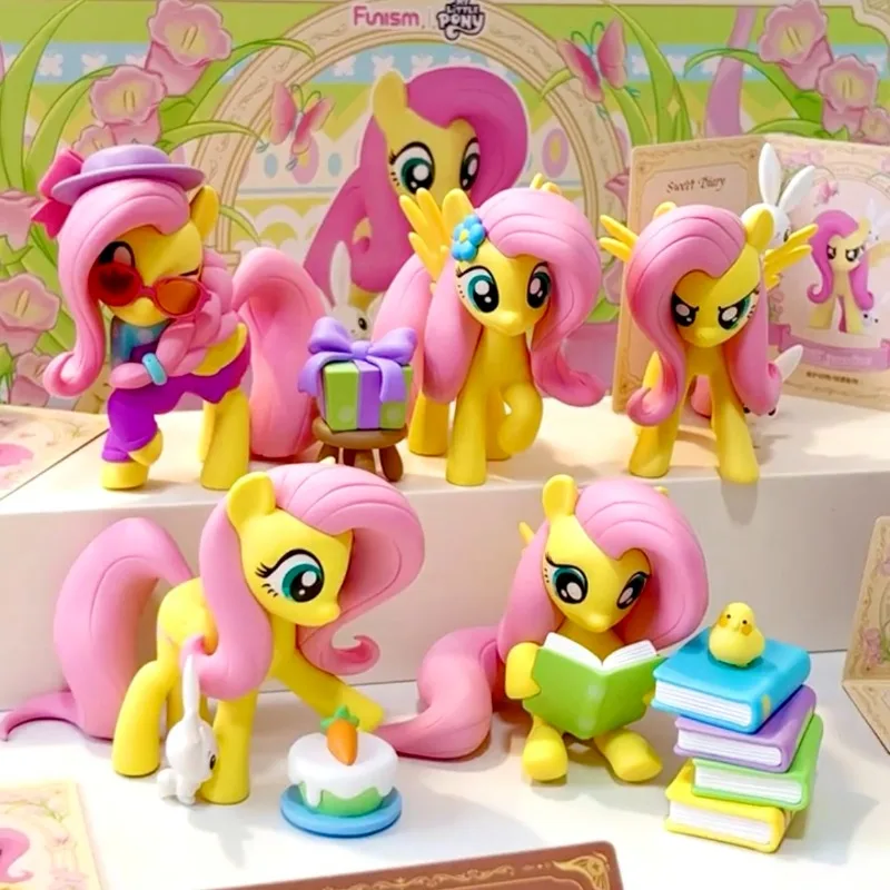 My Little Pony Sweet Diary Series, caja ciega de moda, juguetes, figura de Anime bonita, modelo de muñeca Fluttershy, juguetes para coleccionar adornos - imagen 2