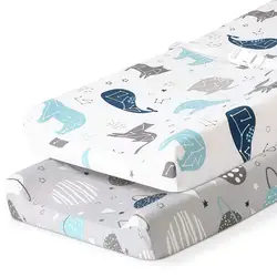 Funda cambiador de muselina transpirable para cuna de bebé