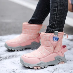 Botas de nieve impermeables niños – Cuero PU cálido invierno