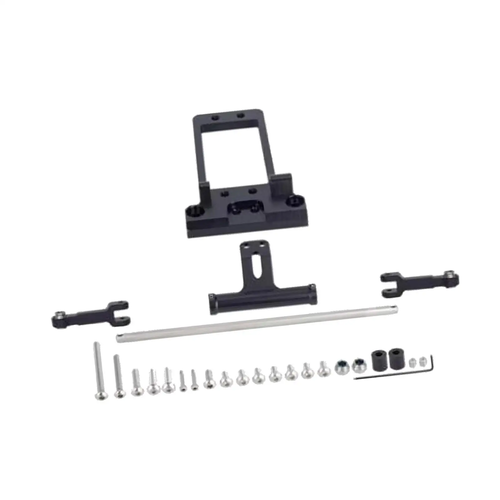 Bta Servo Mount with Full Hydraulic Steering Cylinder Kit RC Car Repair Kit for 1/10 RC Crawler Wraith RC Car Accessories