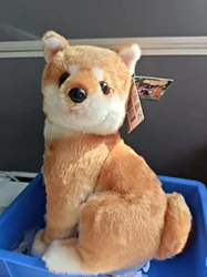 Peluche Shiba Inu Gell World – Perro esponjoso con orejas erectas