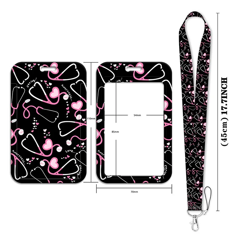 Mariposa amor flor cordón para teléfono móvil cubierta de tarjeta tarjeta de autobús tarjeta de estudiante trabajo carcasa dura cubierta de protección multifuncional - imagen 2