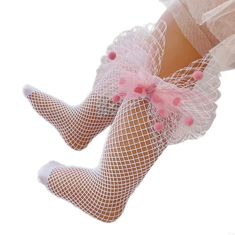 Calcetines nailon elásticos D7YD para niños activos con diseño rejilla transpirable y detalle lazo a edades - imagen 3