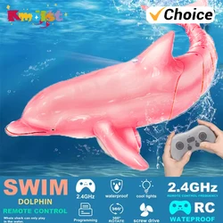 Juguete pez delfín RC 2.4G con luces – regalo de Navidad para piscina