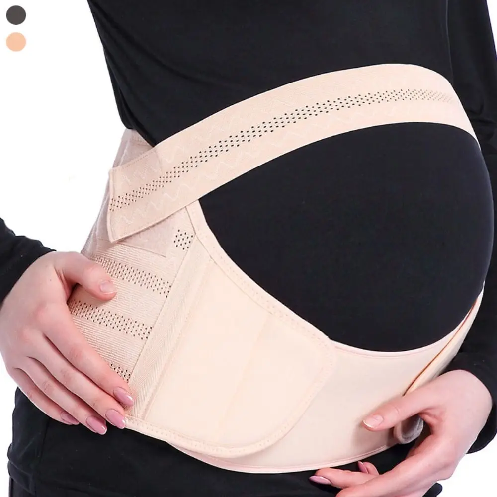 Un conjunto de bandas para el vientre de maternidad, suaves y transpirables, soporte adicional ajustable, cinturón para el embarazo, cinturón para el vientre para embarazo duradero y portátil - imagen 3