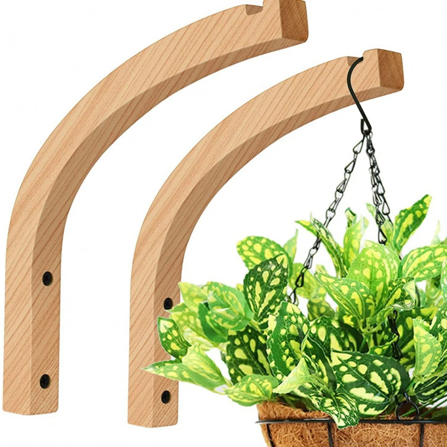 Decoración de pared con colgadores de madera
