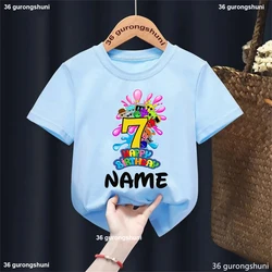 Camiseta Sprunki cumpleaños personalizada para niño o niña – Verano