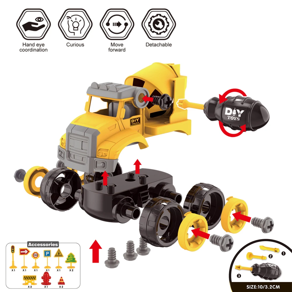 Vehículos Montessori de construcción para niños – Juguete educativo DIY - imagen 3