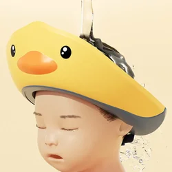 Gorro de ducha impermeable ajustable para bebé con orejera