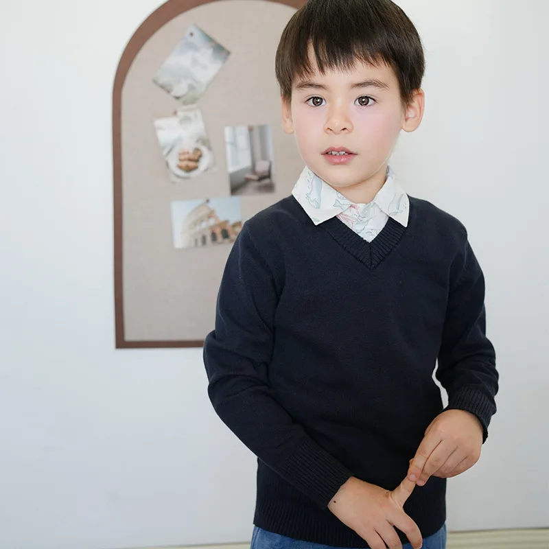 Jersey gris Unisex para niños – Perfecto para el cole en otoño e invierno - imagen 2
