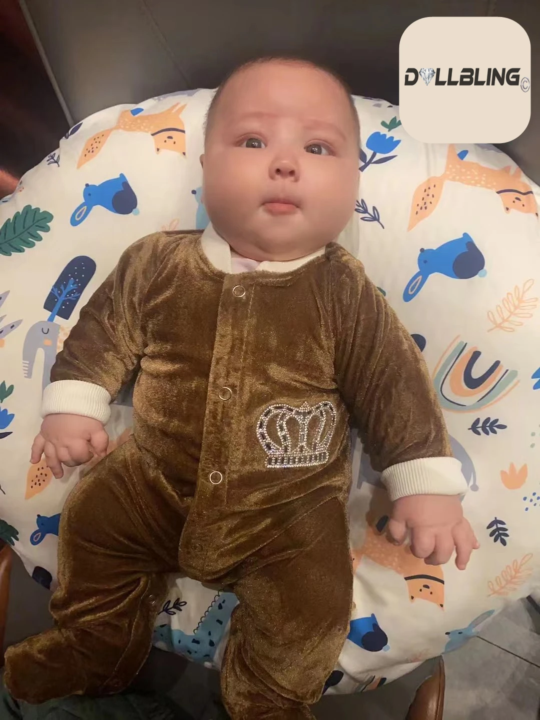 Trajes de terciopelo para bebé recién nacido, chaqueta, chaleco, ropa de algodón para niños, traje de cuerpo, camisa, pantalones, mitones, manta receptora - imagen 4