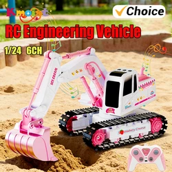 Coche radiocontrol de construcción con excavadora, regalo infantil