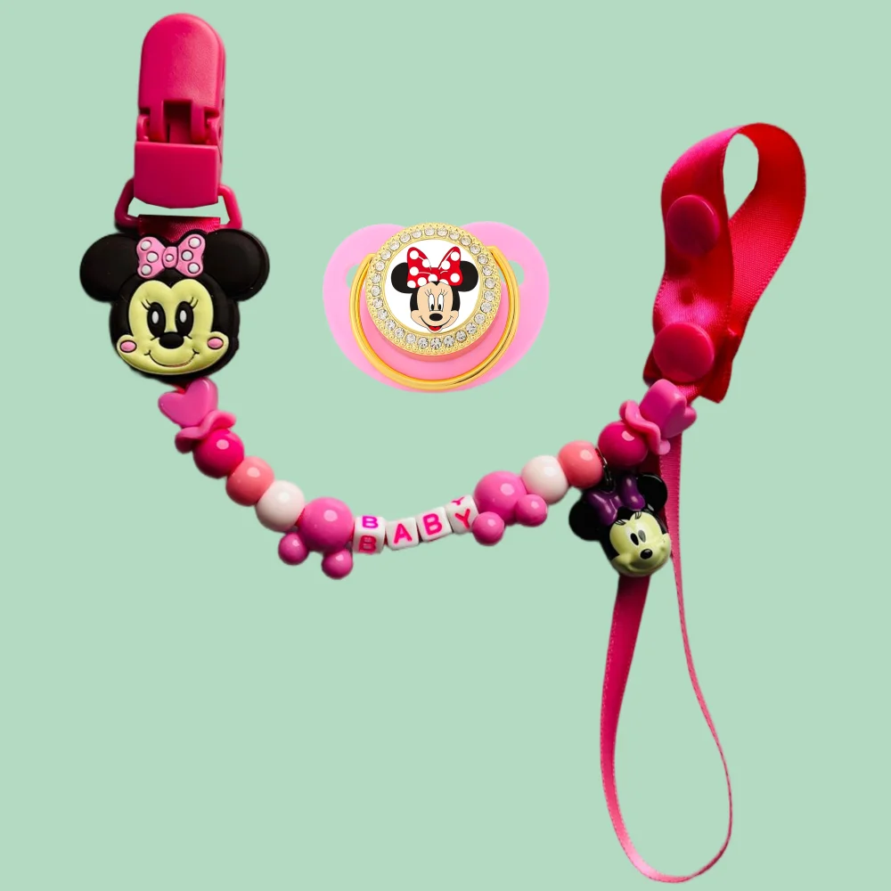 Chupete y chupete con estampado de anime para bebé, juego bucal para masticar y boca para recién nacido, sin BPA, diseño único ostentoso