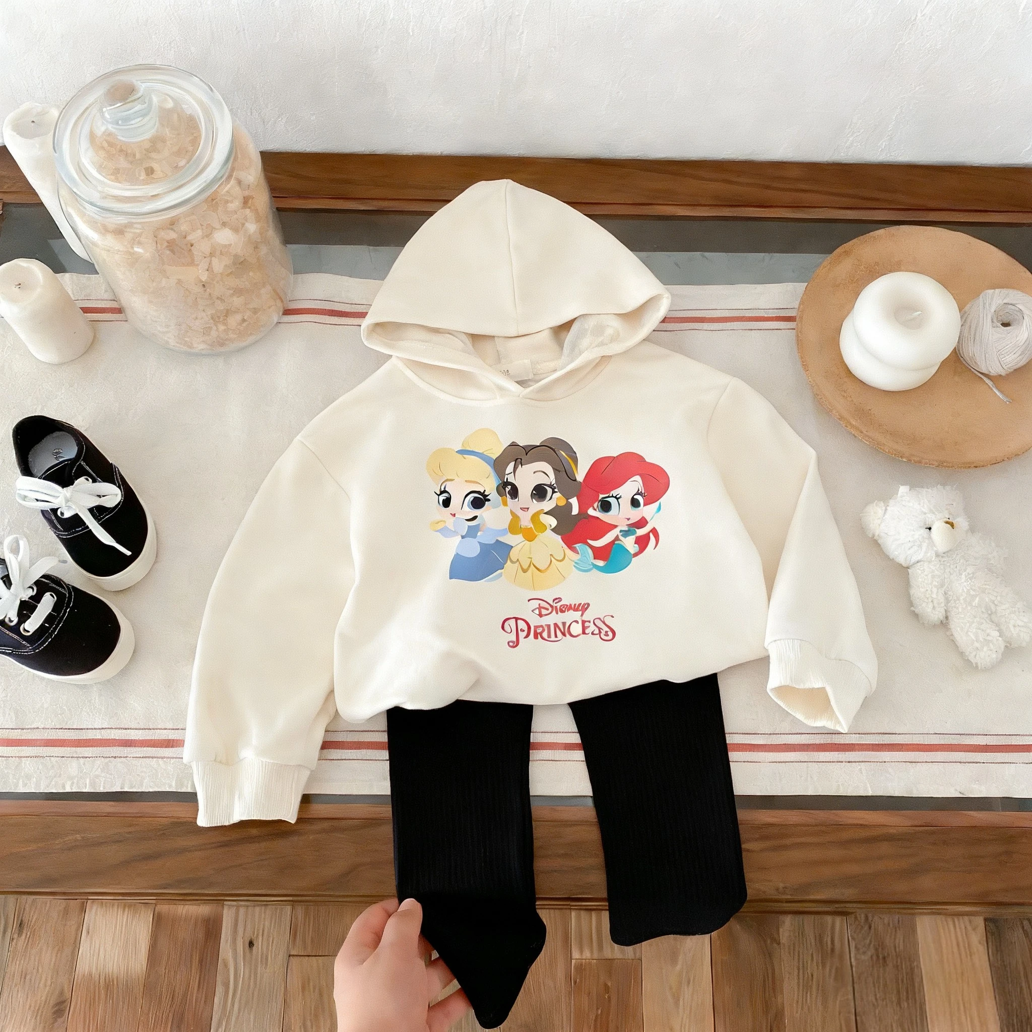 Conjunto de Ropa Infantil de Boutique, Sudadera con Capucha y Pantalones Deportivos de Primavera, Trajes de Dos Piezas, Ropa Infantil, Chándales Casuales para Niña, Traje de Manga Larga - imagen 4