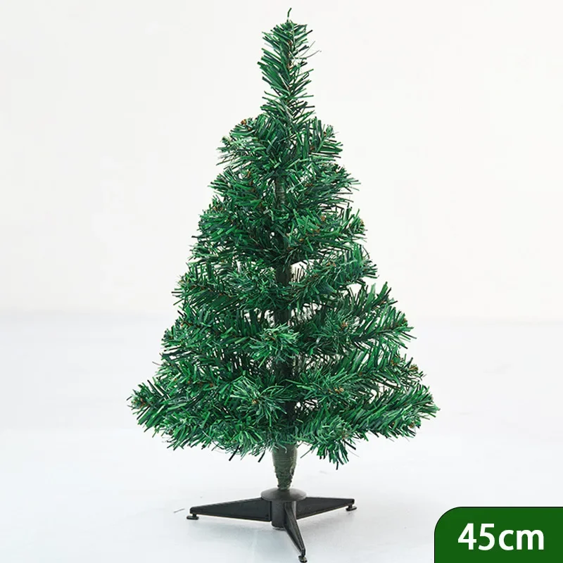 Mini árbol de Navidad de pino Artificial, suministros de decoración, hojas encriptadas, ramas, portátil, Simple de instalar, regalo - imagen 4