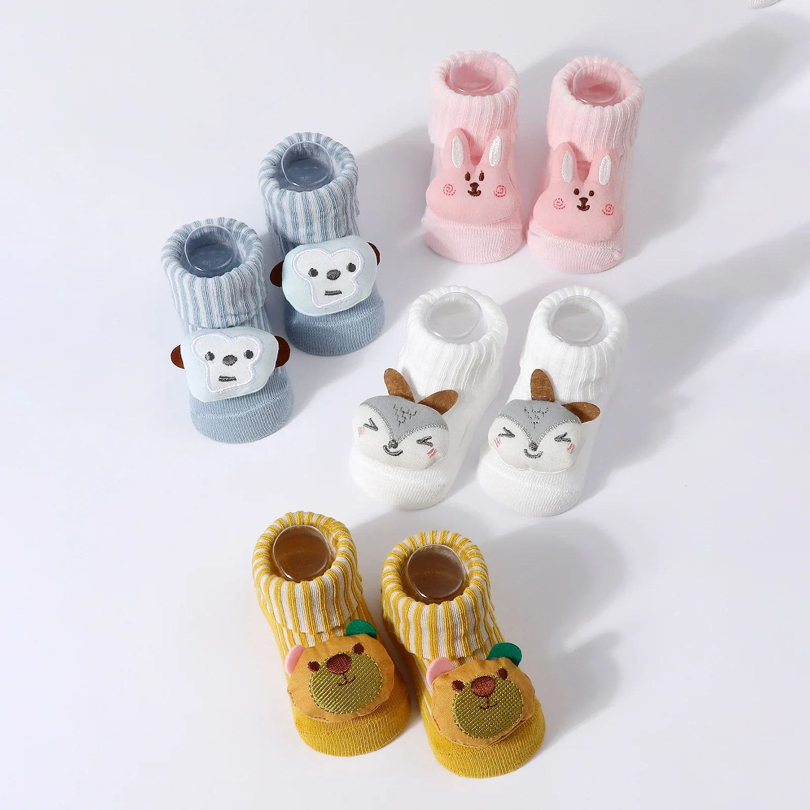 Calcetines de osito bebé de algodón suave y cálido - imagen 5
