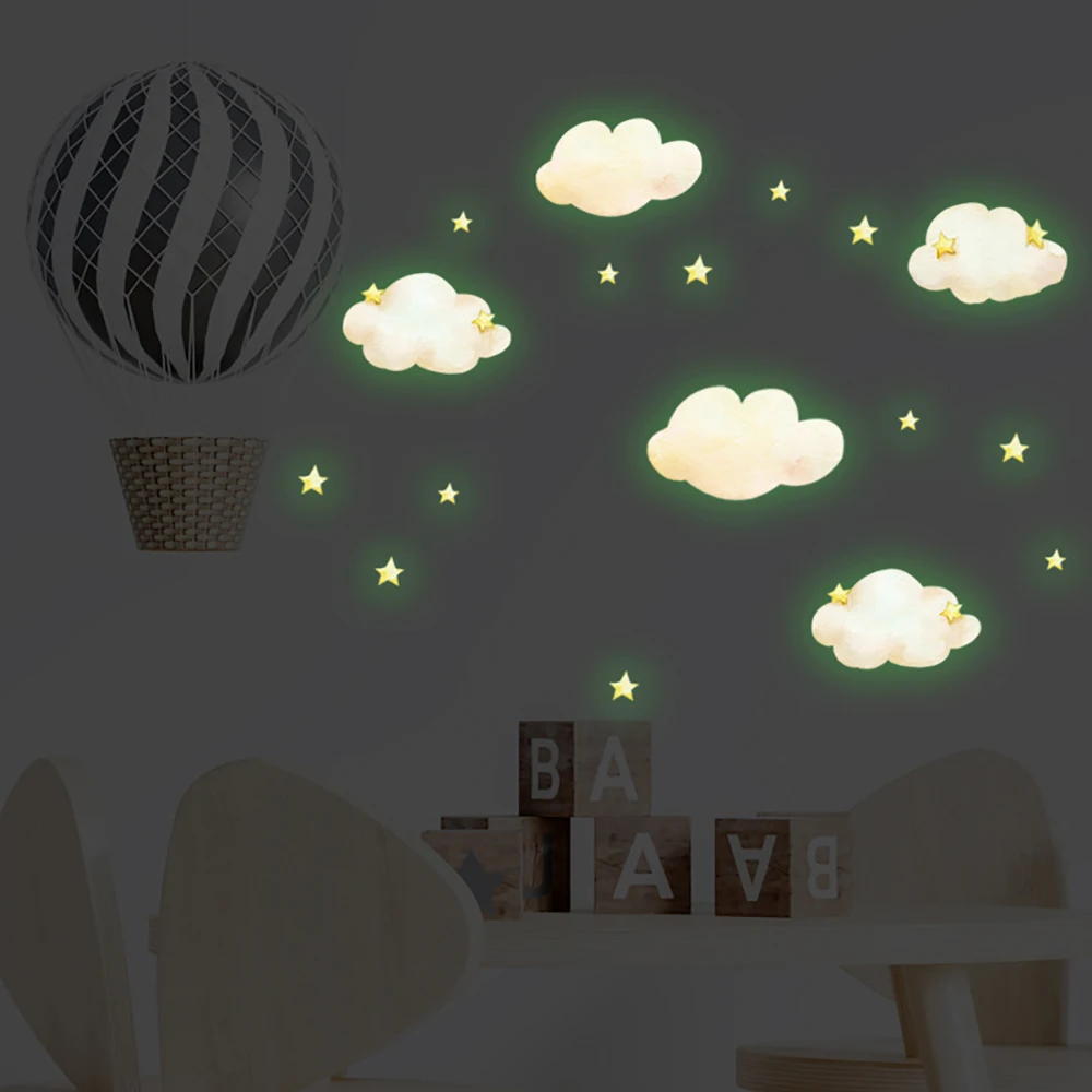 Pegatinas decorativas de estrellas y nubes para habitación infantil - imagen 4