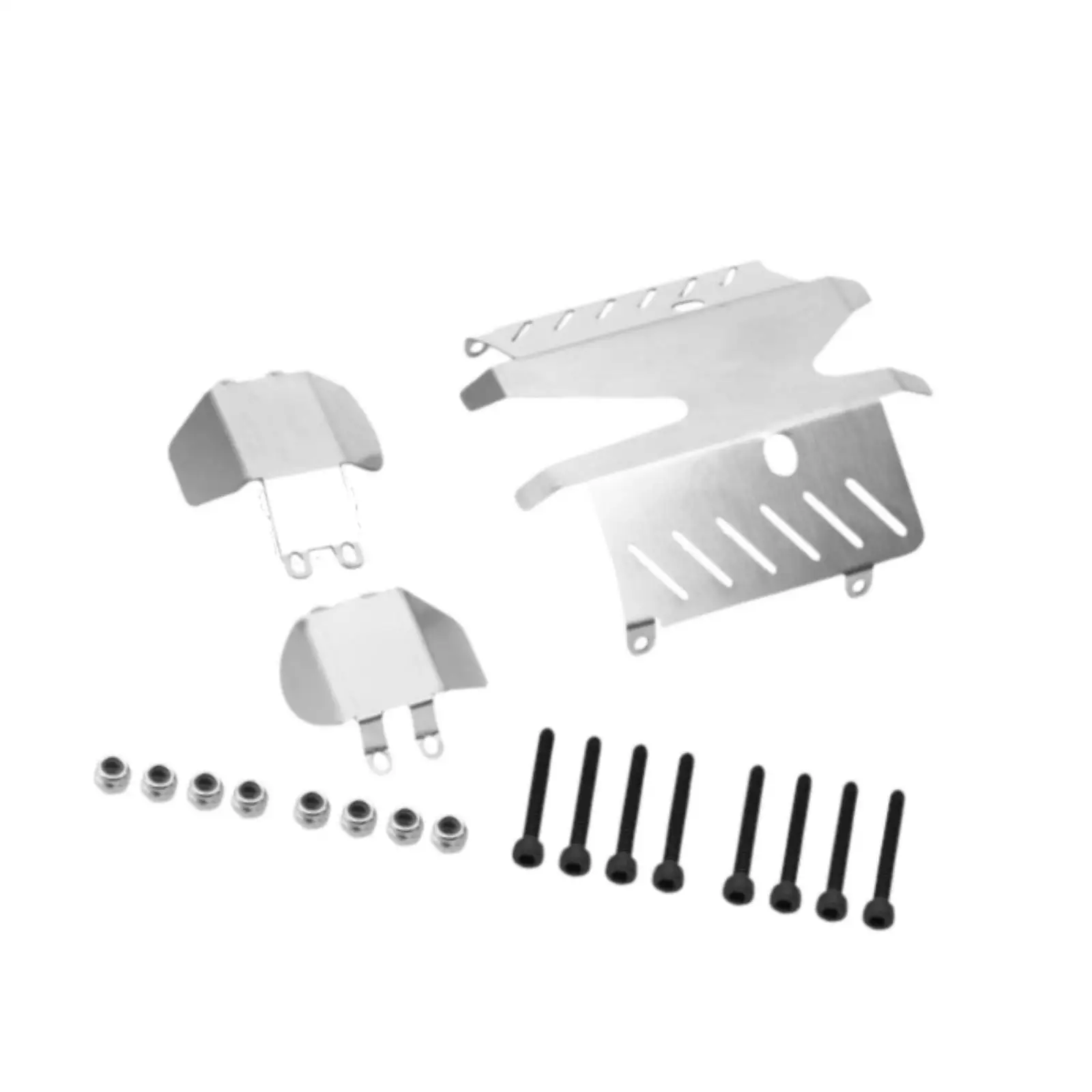 3Pcs Skid Plate Skid Armors Chassis Guard Board Chassis Armors for cc02 1/10 RC Modification