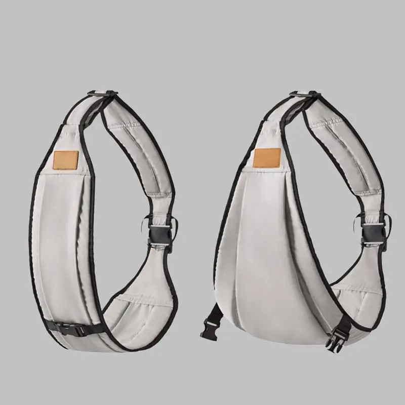 Portabebés frontal gris transpirable – Soporte ergonómico ajustable - imagen 5