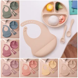 Plato de succión de silicona para bebé - juego de alimentación sin BPA
