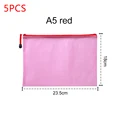 A5 5 PIEZAS ROJO