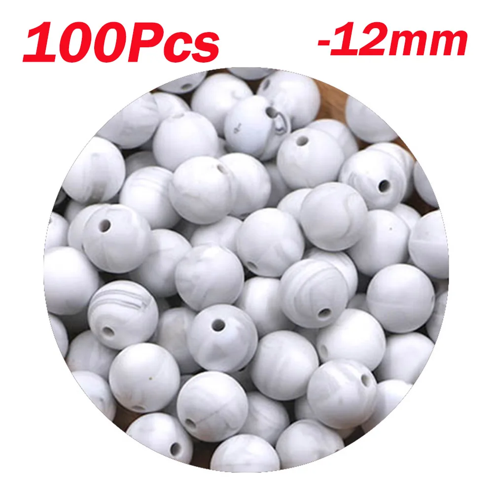 100pcs Marble white