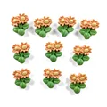 10pcs Yellow Flower