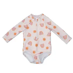 Traje de baño niña pieza UPF50 manga larga verano