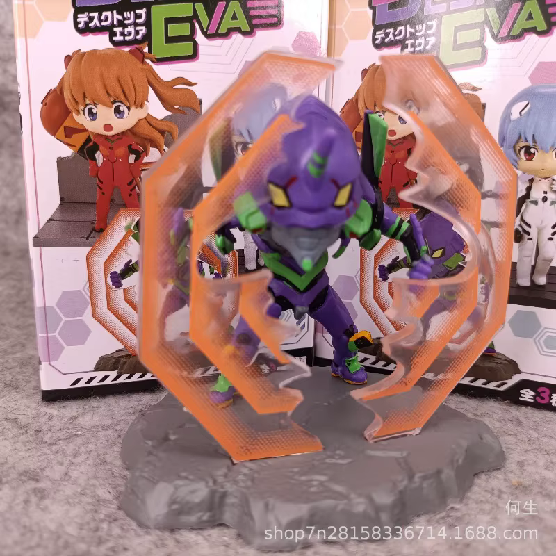 Figura de acción Evangelion Rei Asuka Kawaii Unidad-01 - Caja Sorpresa - imagen 3