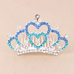 Peineta de tiara para niñas con piedras de imitación brillante