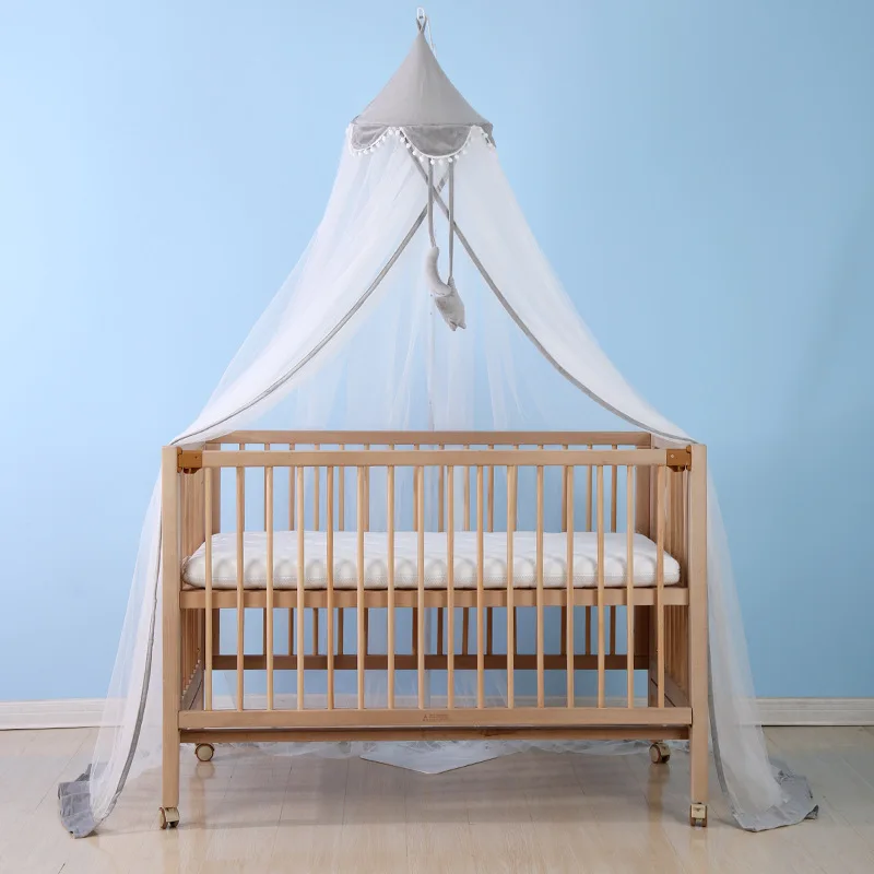 Mosquitera de pie para cuna, decoración para habitación de niños, mosquitera de gran espacio, mosquitera de malla cifrada para el hogar de verano - imagen 3