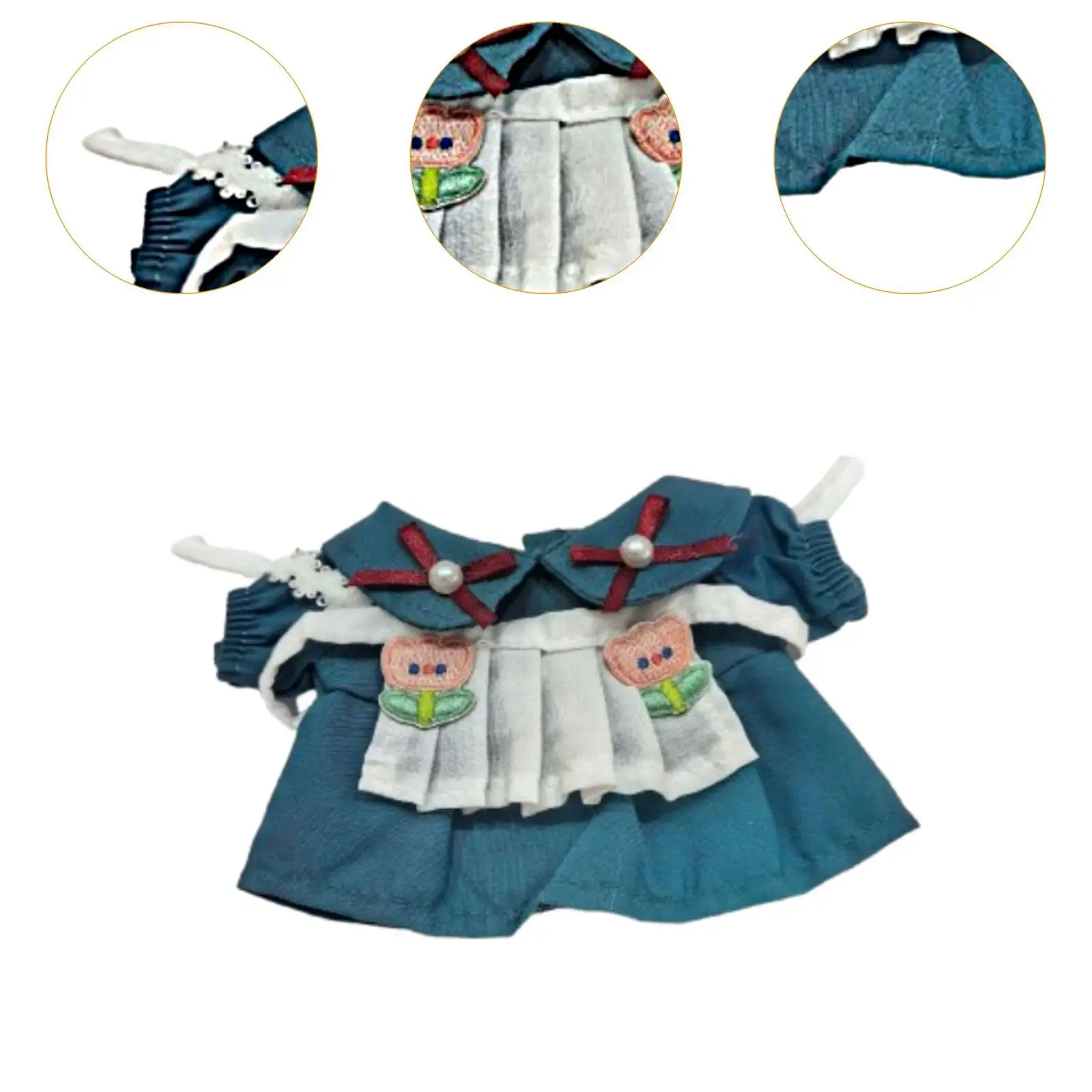 Stuffed Doll Maid Outfit DIY Photo Props Make Your Own Dolls for 5.91inch