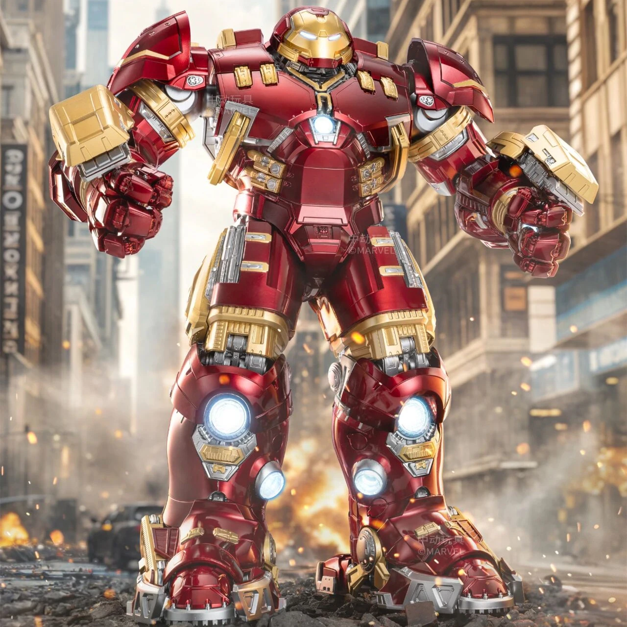 36cm ZD Toys Iron Man MK44 Hulkbuster figura de acción 1/10 Tony Stark aniversario conmemorativo coleccionar modelo colecciones regalo - imagen 2