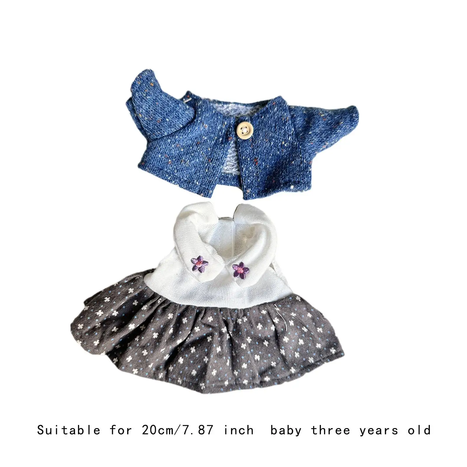 Doll Dress Outifits Photo Props Alive Cute Doll Clothes Suit for 20cm Dolls