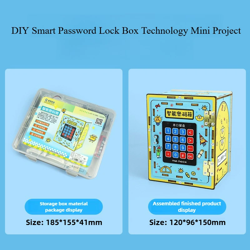 Kit de vástago de caja de seguridad inteligente DIY, tecnología de ciencia electrónica, Mini proyectos, juguete educativo de aprendizaje para el aula para niños de 10 a 16 años - imagen 4