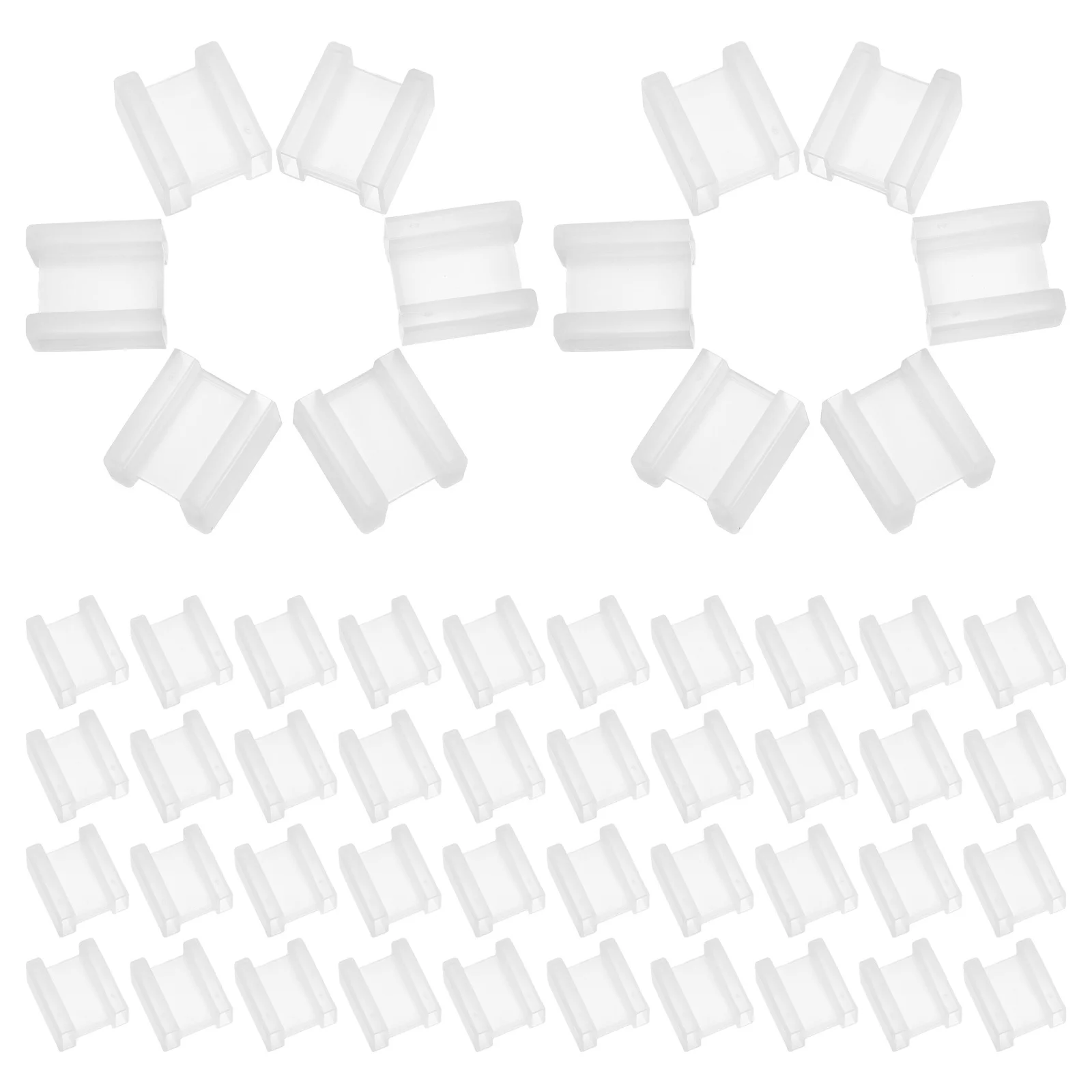 100 Uds Protector de pie de enchufe cubierta protectora de enchufe de alimentación tapa de toma de corriente Protector de enchufe cubierta de seguridad de salida escudo